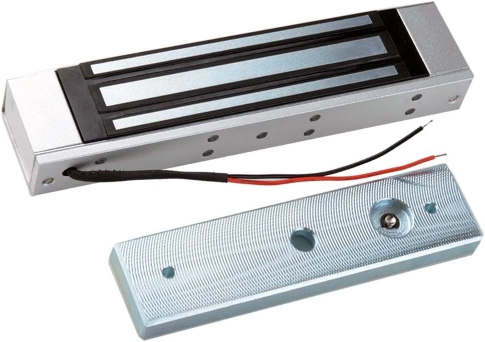 کیت سیستم کنترل دسترسی درب مستقل با قفل مغناطیسی برقی 180 کیلوگرمی، منبع تغذیه DC12V/3A، دکمه خروج درب، 10 عدد جاسوئیچی RFID EM ID