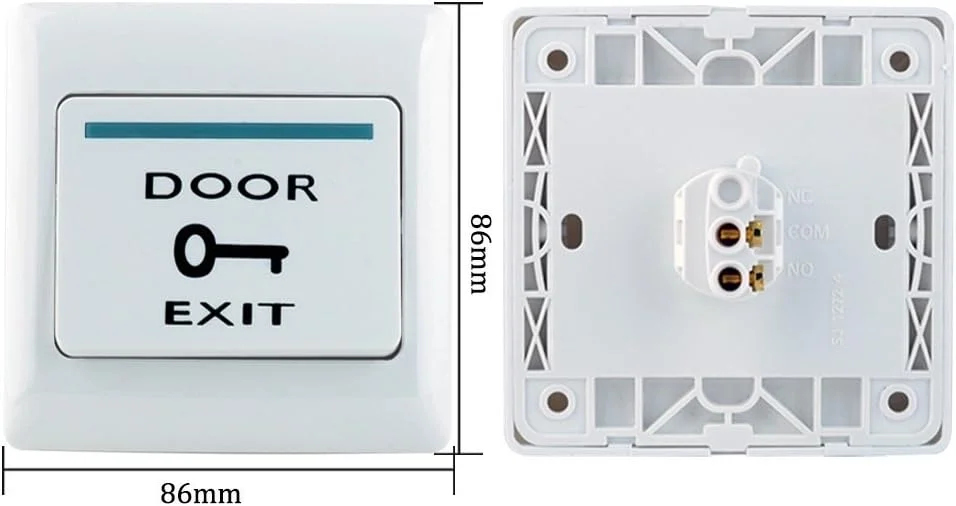 کیت سیستم کنترل دسترسی درب مستقل با قفل مغناطیسی برقی 180 کیلوگرمی، منبع تغذیه DC12V/3A، دکمه خروج درب، 10 عدد جاسوئیچی RFID EM ID