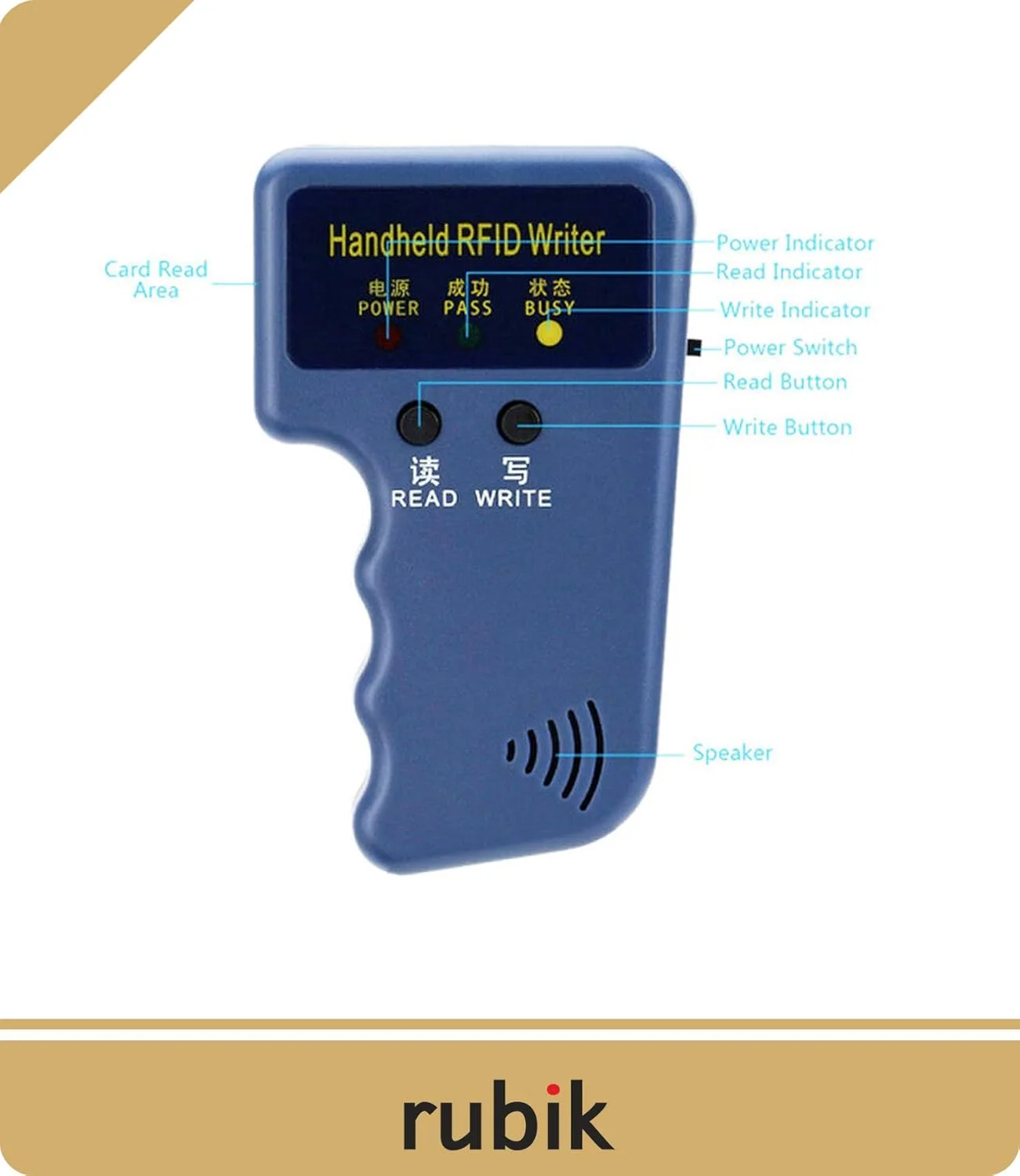 دستگاه کپی/خواننده/نویسنده کارت RFID با فرکانس 125 کیلوهرتز، به همراه 6 عدد کارت شناسایی T5577 125khz قابل نوشتن و 6 عدد جاسوئیچی دستگاه کپی/خواننده/نویسنده کارت RFID با فرکانس 125 کیلوهرتز، به همراه 6 عدد کارت شناسایی T5577 125khz قابل نوشتن و 6 عدد جاسوئیچی