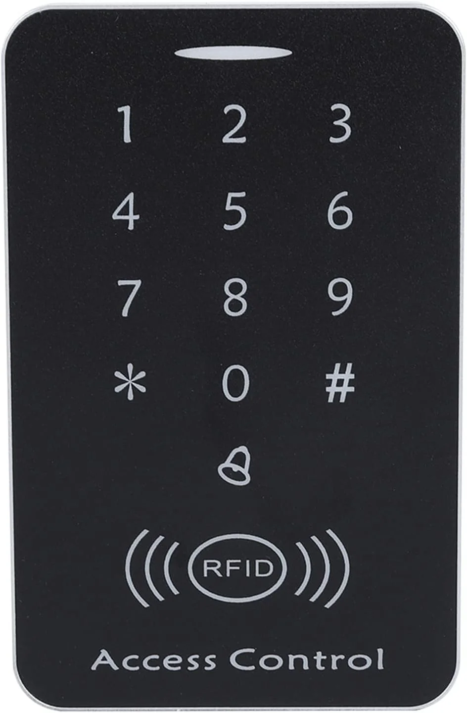 دستگاه کارتخوان رمزدار RFID، سیستم کنترل دسترسی درب مجاورتی، کارتخوان صفحه کلید، سیستم امنیتی منزل به همراه دکمه خروج + 10 کارت شناسایی