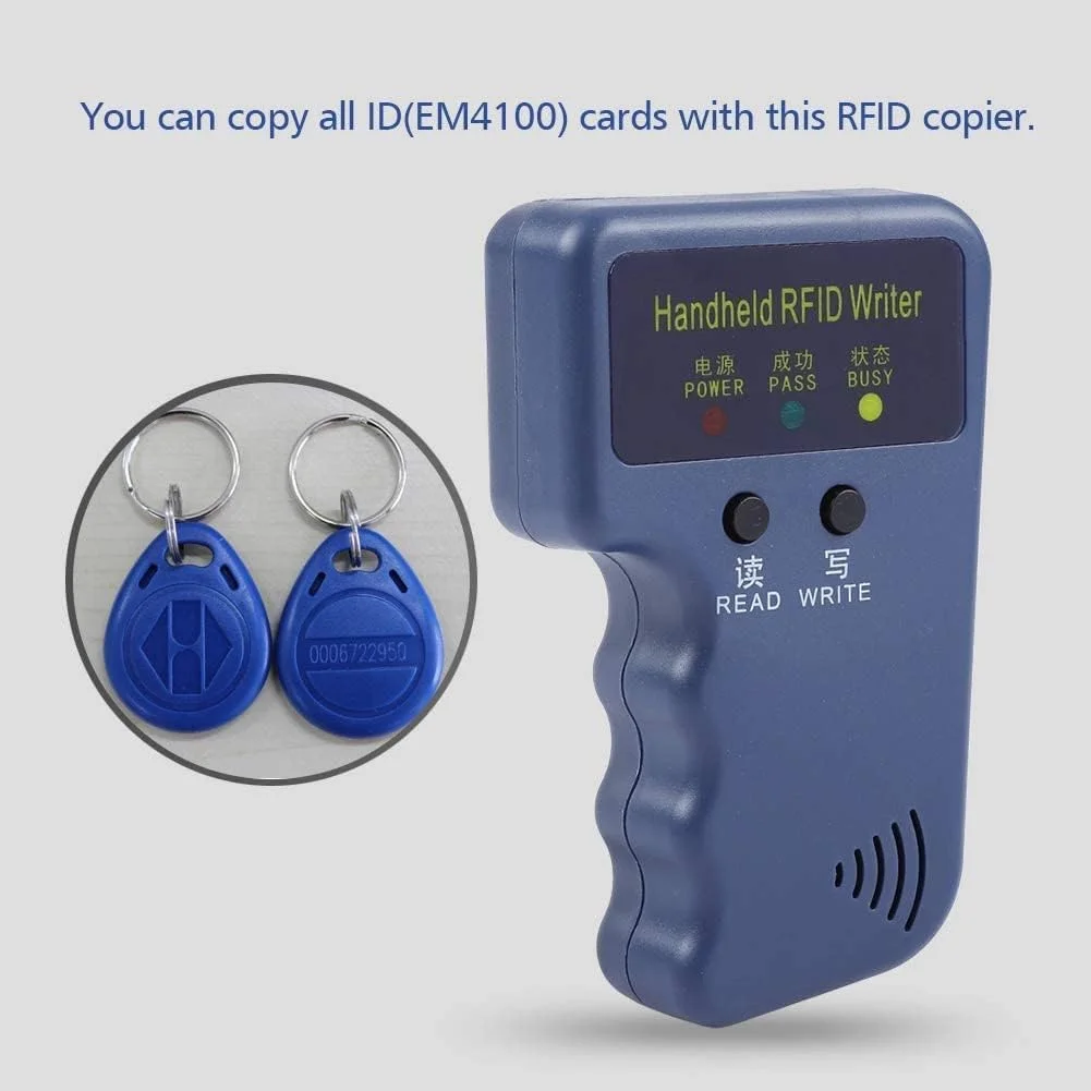 دستگاه کپی کارت RFID با فرکانس 125KHz EM4100، دستگاه قابل حمل برای سیستم کنترل دسترسی دستگاه کپی کارت RFID با فرکانس 125KHz EM4100، دستگاه قابل حمل برای سیستم کنترل دسترسی