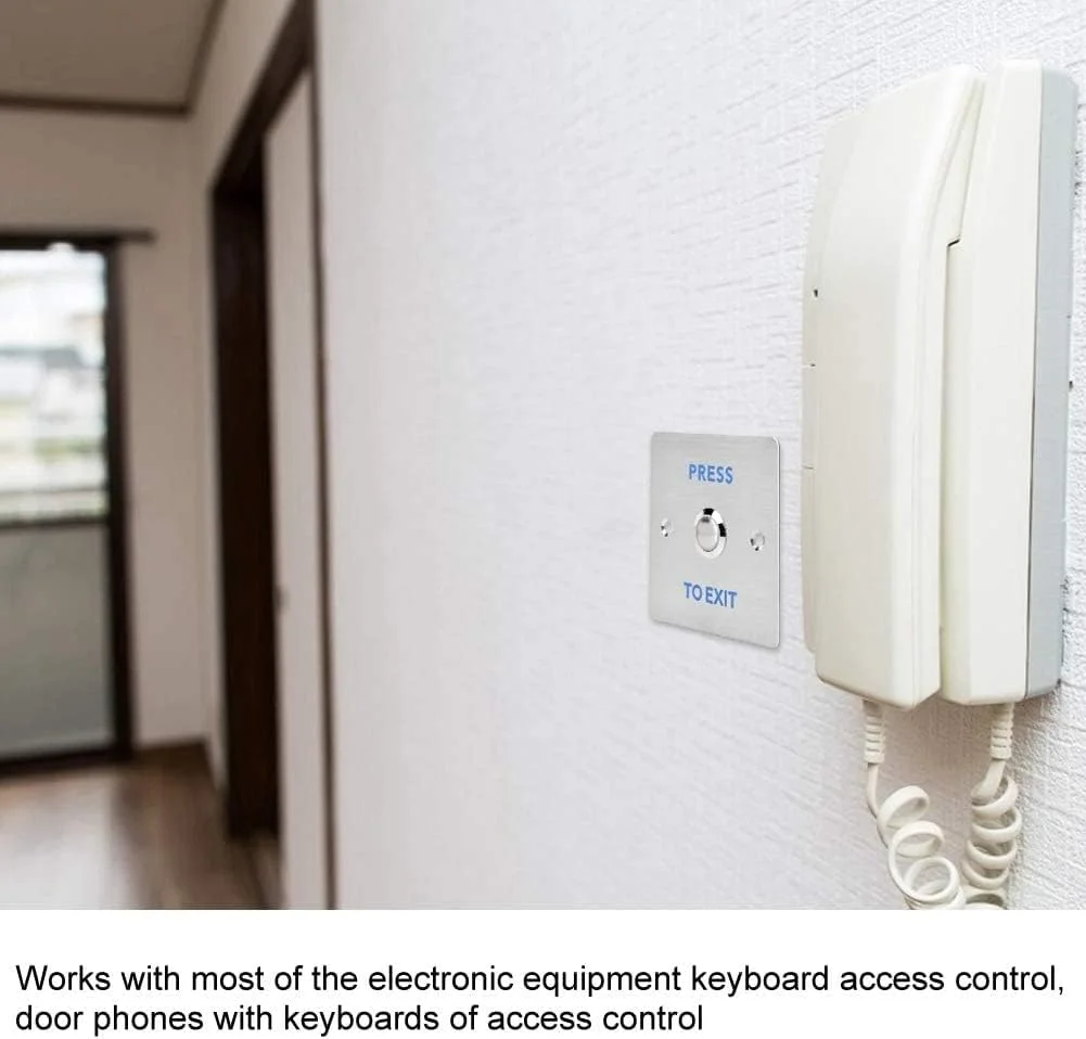 دکمه فشاری خروج - دکمه فشاری خروج درب برای قفل کنترل دسترسی دکمه فشاری خروج - دکمه فشاری خروج درب برای قفل کنترل دسترسی