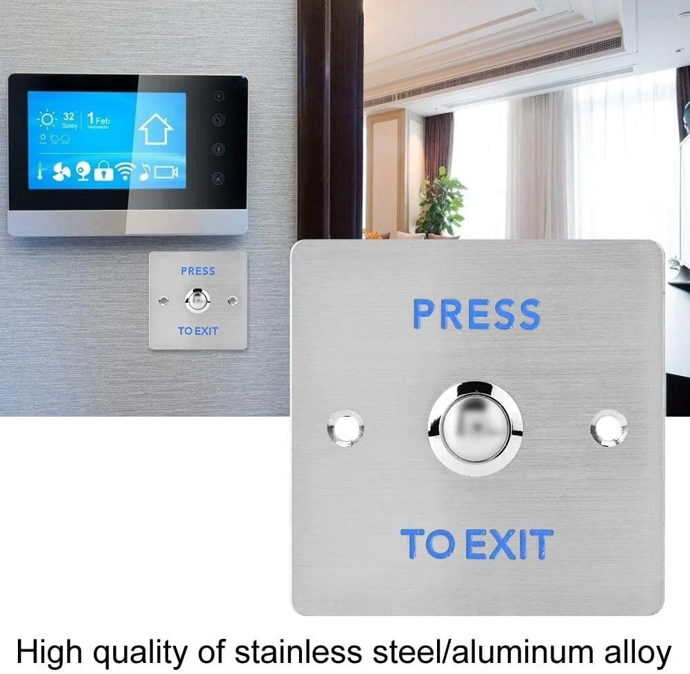دکمه فشاری خروج - دکمه فشاری خروج درب برای قفل کنترل دسترسی دکمه فشاری خروج - دکمه فشاری خروج درب برای قفل کنترل دسترسی