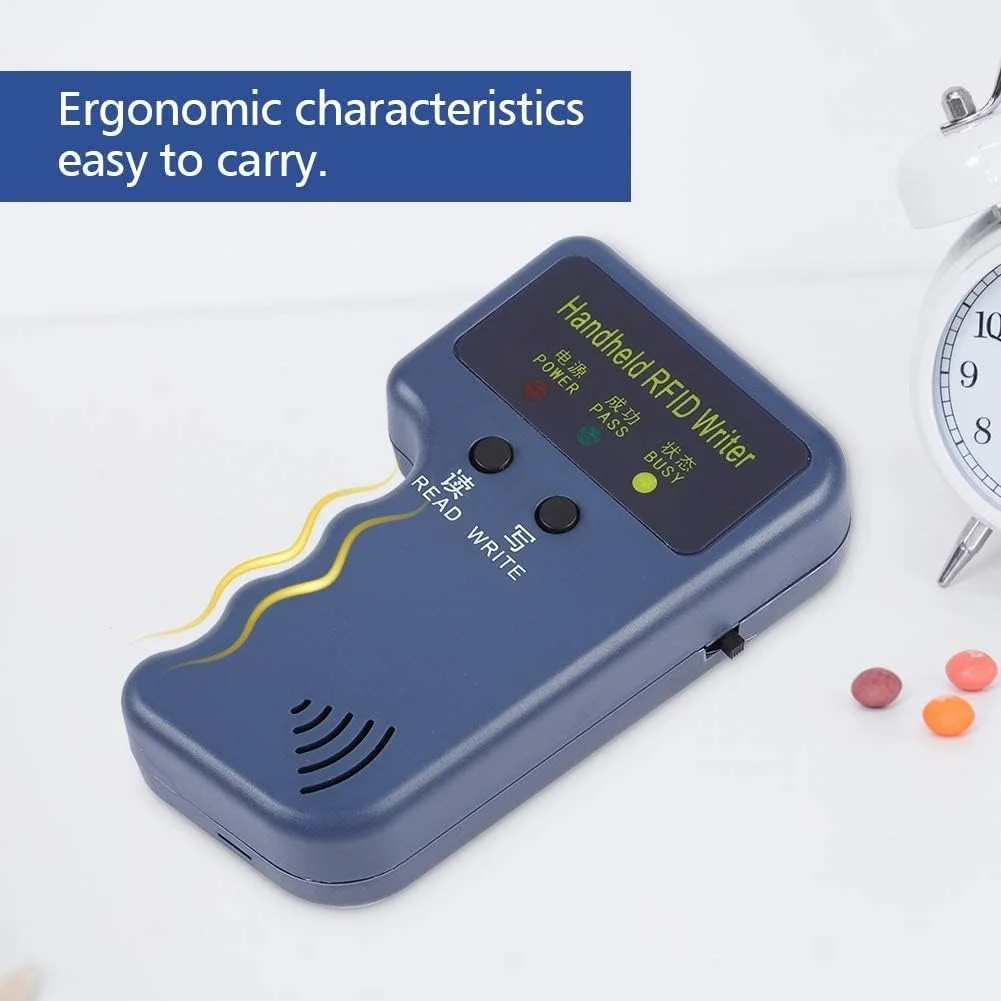 دستگاه کپی کارت RFID با فرکانس 125KHz EM4100، دستگاه قابل حمل برای سیستم کنترل دسترسی دستگاه کپی کارت RFID با فرکانس 125KHz EM4100، دستگاه قابل حمل برای سیستم کنترل دسترسی