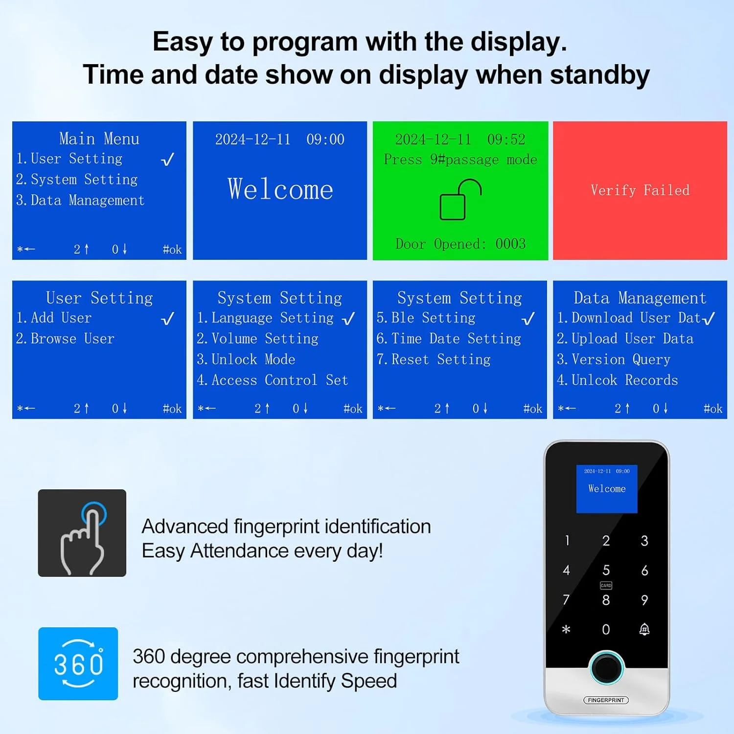سیستم کنترل دسترسی بلوتوثی TUYA با اپلیکیشن، کیت RFID، کنترلر صفحه کلید اثر انگشتی هوشمند، قفل مغناطیسی 180 کیلوگرمی، حلقه کلید IC، درب بازکن 13.56 مگاهرتز سیستم کنترل دسترسی بلوتوثی TUYA با اپلیکیشن، کیت RFID، کنترلر صفحه کلید اثر انگشتی هوشمند، قفل مغناطیسی 180 کیلوگرمی، حلقه کلید IC، درب بازکن 13.56 مگاهرتز