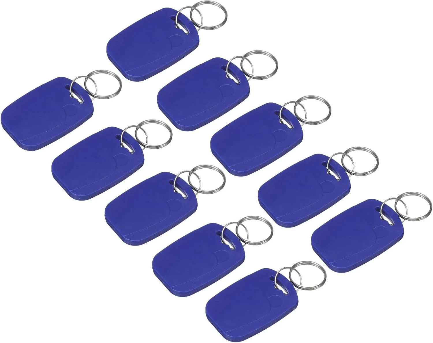 جاکلیدی کارت IC مدل M1، تگ هوشمند بدون تماس RFID با فرکانس 13.56 مگاهرتز فقط خواندنی برای سیستم کنترل دسترسی ورودی، آبی، بسته 12 عددی جاکلیدی کارت IC مدل M1، تگ هوشمند بدون تماس RFID با فرکانس 13.56 مگاهرتز فقط خواندنی برای سیستم کنترل دسترسی ورودی، آبی، بسته 12 عددی