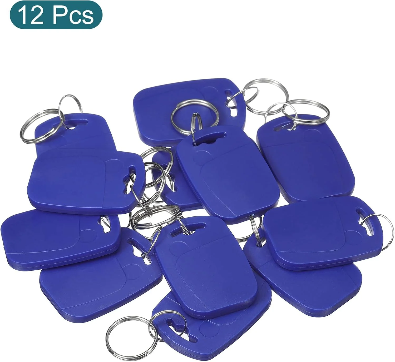 جاکلیدی کارت IC مدل M1، تگ هوشمند بدون تماس RFID با فرکانس 13.56 مگاهرتز فقط خواندنی برای سیستم کنترل دسترسی ورودی، آبی، بسته 12 عددی جاکلیدی کارت IC مدل M1، تگ هوشمند بدون تماس RFID با فرکانس 13.56 مگاهرتز فقط خواندنی برای سیستم کنترل دسترسی ورودی، آبی، بسته 12 عددی