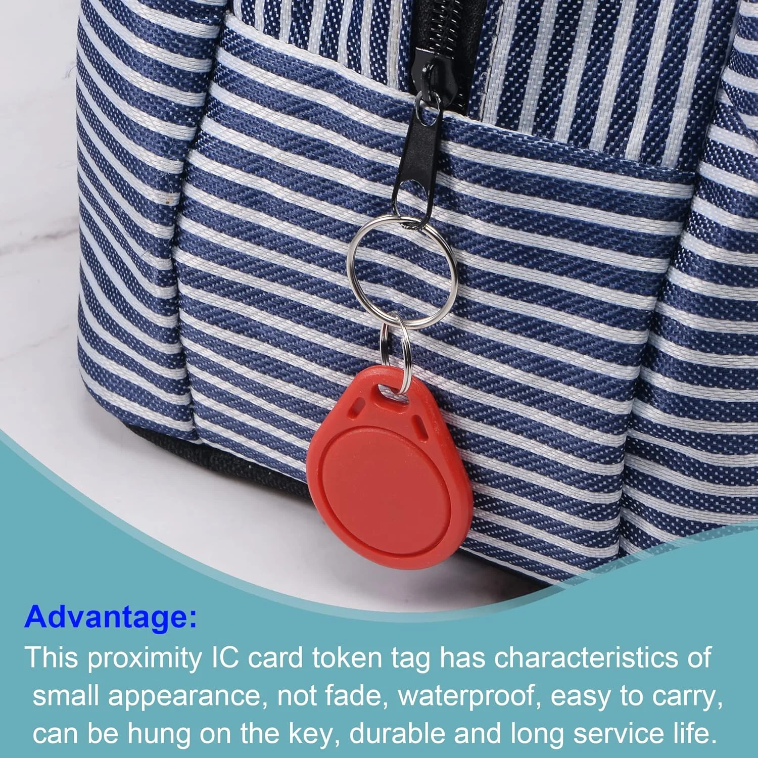 جاسوئیچی کارت IC مدل UID، تگ هوشمند قابل بازنویسی RFID با فرکانس 13.56 مگاهرتز برای سیستم کنترل دسترسی ورودی، بسته 10 عددی قرمز جاسوئیچی کارت IC مدل UID، تگ هوشمند قابل بازنویسی RFID با فرکانس 13.56 مگاهرتز برای سیستم کنترل دسترسی ورودی، بسته 10 عددی قرمز