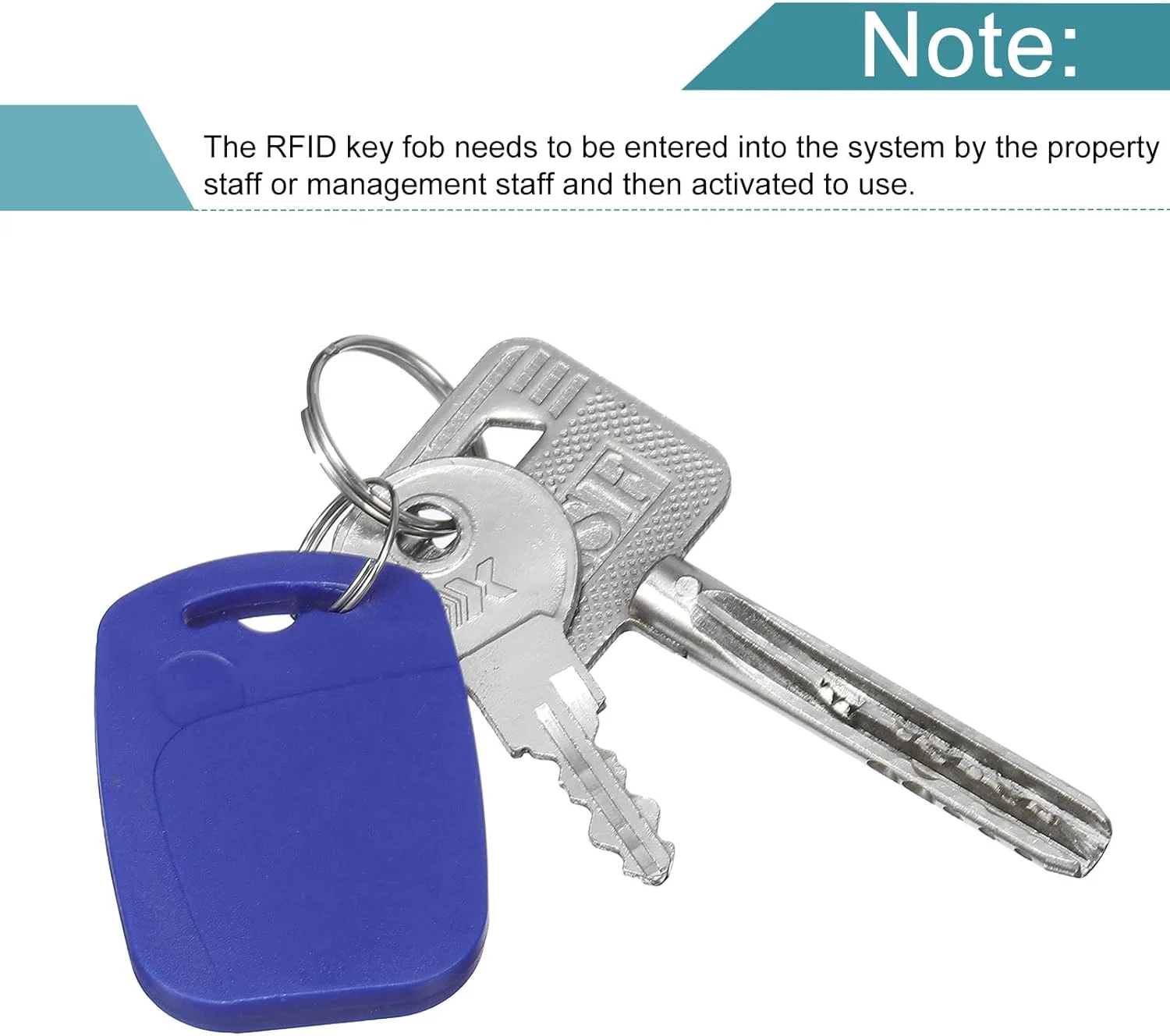 جاکلیدی کارت IC مدل M1، تگ هوشمند بدون تماس RFID با فرکانس 13.56 مگاهرتز فقط خواندنی برای سیستم کنترل دسترسی ورودی، آبی، بسته 12 عددی جاکلیدی کارت IC مدل M1، تگ هوشمند بدون تماس RFID با فرکانس 13.56 مگاهرتز فقط خواندنی برای سیستم کنترل دسترسی ورودی، آبی، بسته 12 عددی