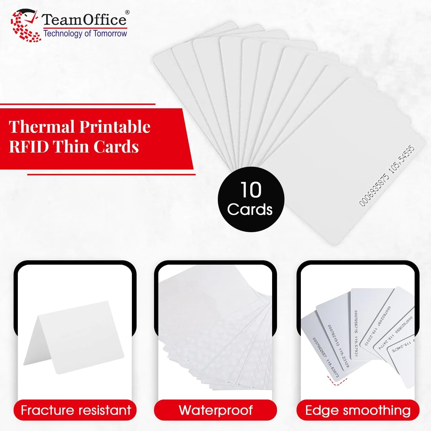 کارت های مجاورت RFID نازک مناسب چاپ حرارتی برای حضور و غیاب و کنترل دسترسی (10 عدد) مناسب دفتر کار تیمی کارت های مجاورت RFID نازک مناسب چاپ حرارتی برای حضور و غیاب و کنترل دسترسی (10 عدد) مناسب دفتر کار تیمی