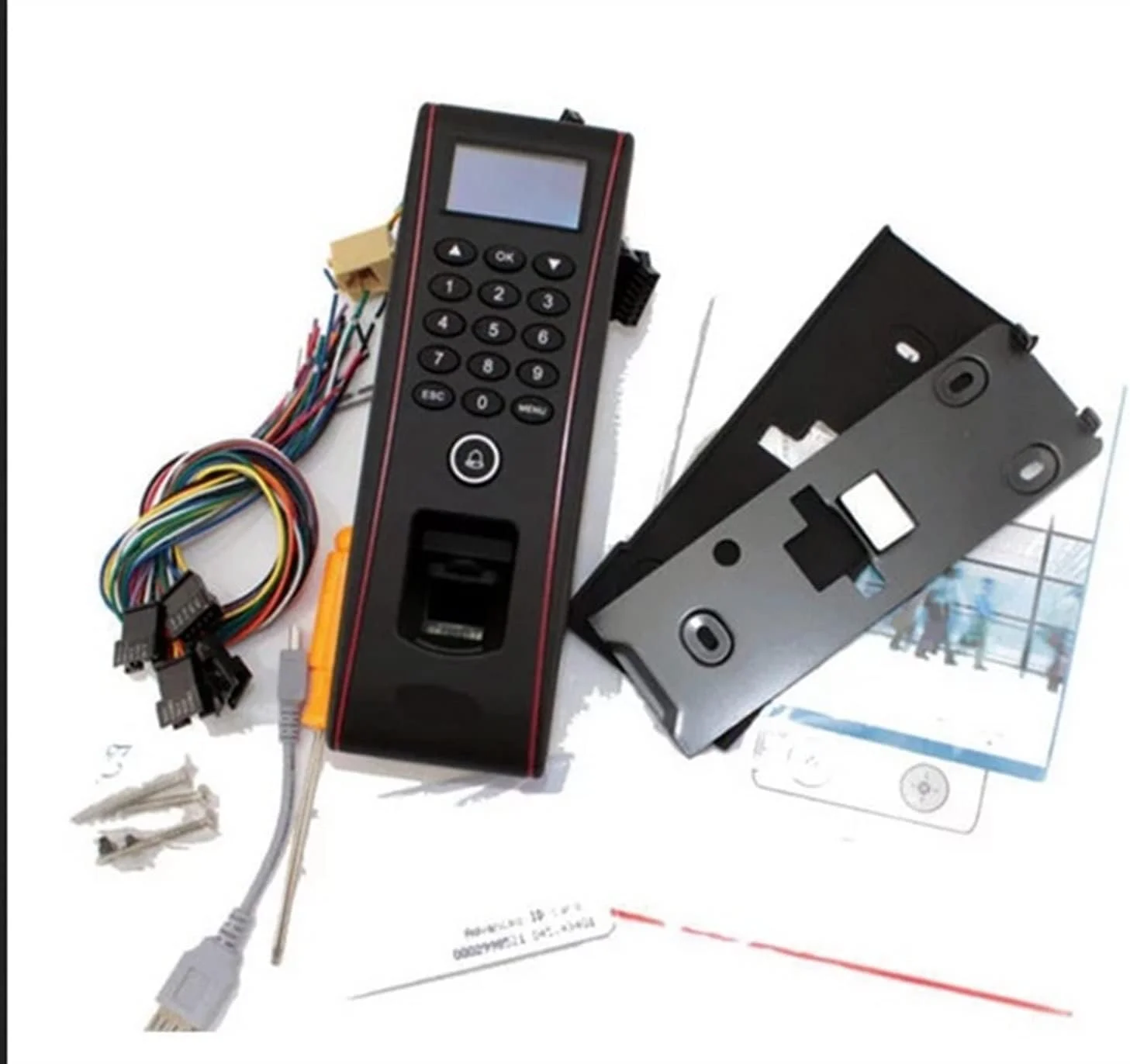 کیت کنترل دسترسی تجهیزات الکترونیکی STUFY Enterprise مدل TF1700 مناسب درب شیشه ای، درب چوبی، درب ضد حریق و ضد آب با قابلیت اثر انگشت، رمز عبور و کارت کشیدنی و همچنین دستگاه حضور و غیاب سازمانی کیت کنترل دسترسی تجهیزات الکترونیکی STUFY Enterprise مدل TF1700 مناسب درب شیشه ای، درب چوبی، درب ضد حریق و ضد آب با قابلیت اثر انگشت، رمز عبور و کارت کشیدنی و همچنین دستگاه حضور و غیاب سازمانی