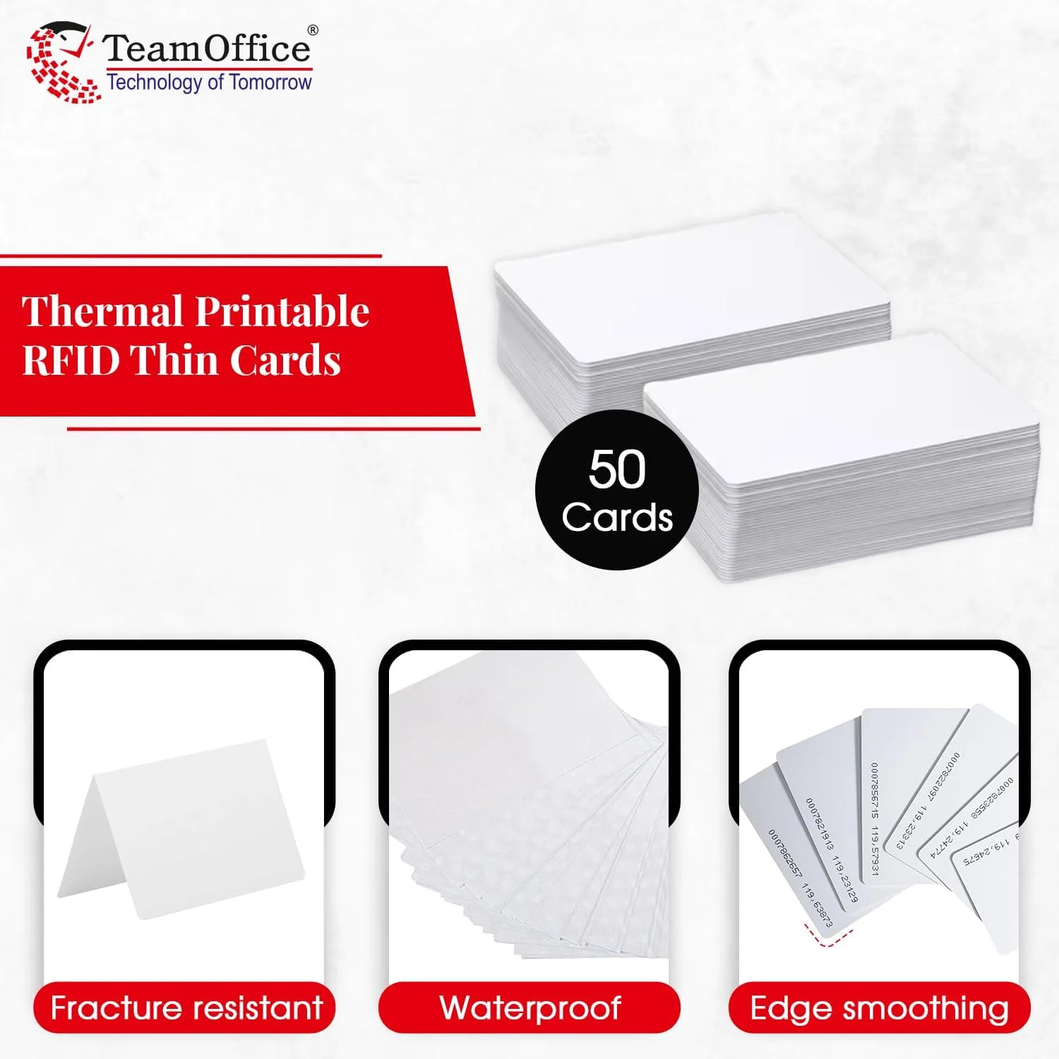 کارت های مجاورتی RFID نازک، قابل چاپ حرارتی، مناسب کنترل تردد و ورود و خروج (50 عدد) کارت های مجاورتی RFID نازک، قابل چاپ حرارتی، مناسب کنترل تردد و ورود و خروج (50 عدد)