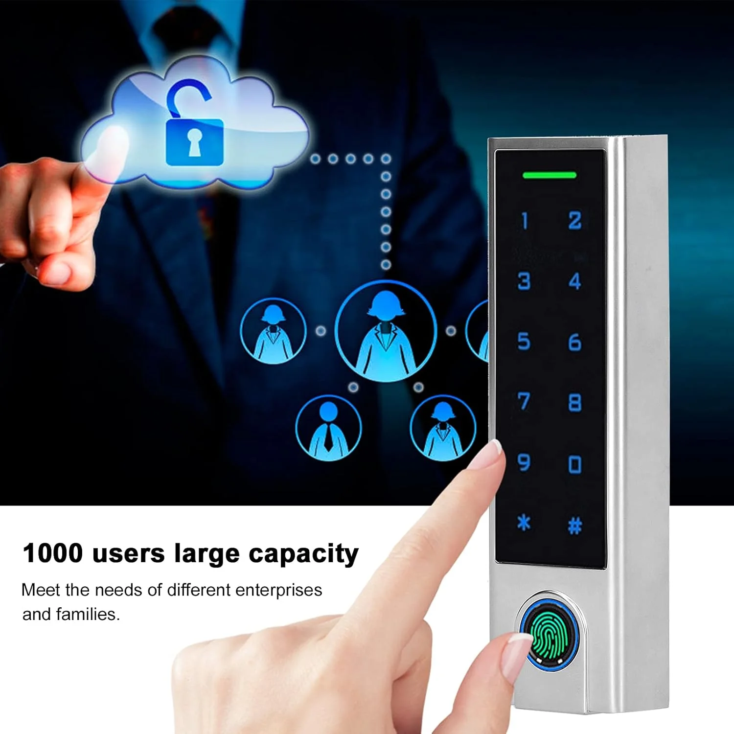 صفحه کلید کنترل دسترسی با نور پس زمینه برای ورود به درب صفحه کلید کنترل دسترسی با نور پس زمینه برای ورود به درب