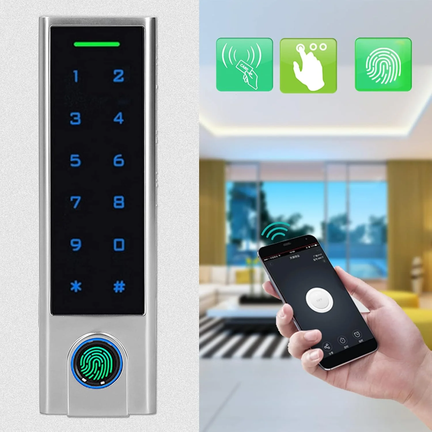 صفحه کلید کنترل دسترسی با نور پس زمینه برای ورود به درب صفحه کلید کنترل دسترسی با نور پس زمینه برای ورود به درب