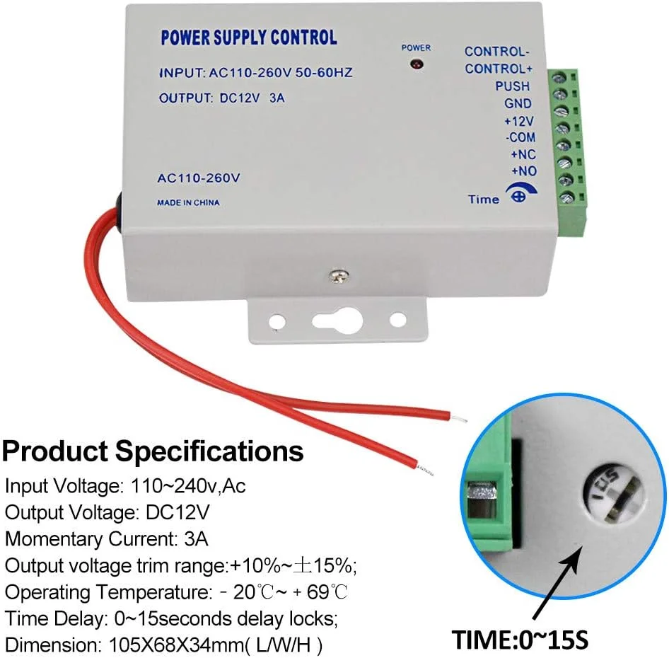 کیت سیستم کنترل دسترسی درب ضد آب مستقل OBO HANDS با قفل مغناطیسی الکتریکی 180 کیلوگرمی، منبع تغذیه، دکمه خروج از درب + 10 عدد جاسوئیچی آبی کیت سیستم کنترل دسترسی درب ضد آب مستقل OBO HANDS با قفل مغناطیسی الکتریکی 180 کیلوگرمی، منبع تغذیه، دکمه خروج از درب + 10 عدد جاسوئیچی آبی