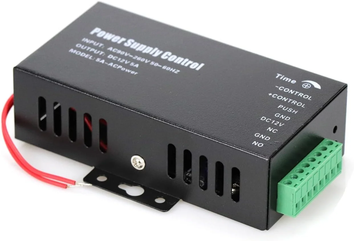 منبع تغذیه سیستم کنترل دسترسی درب روبیک DC12V 5A NO/NC/COM، آداپتور کنترلر، سوئیچ ترانسفورماتور AC 110-240V به DC 12V5A منبع تغذیه سیستم کنترل دسترسی درب روبیک DC12V 5A NO/NC/COM، آداپتور کنترلر، سوئیچ ترانسفورماتور AC 110-240V به DC 12V5A