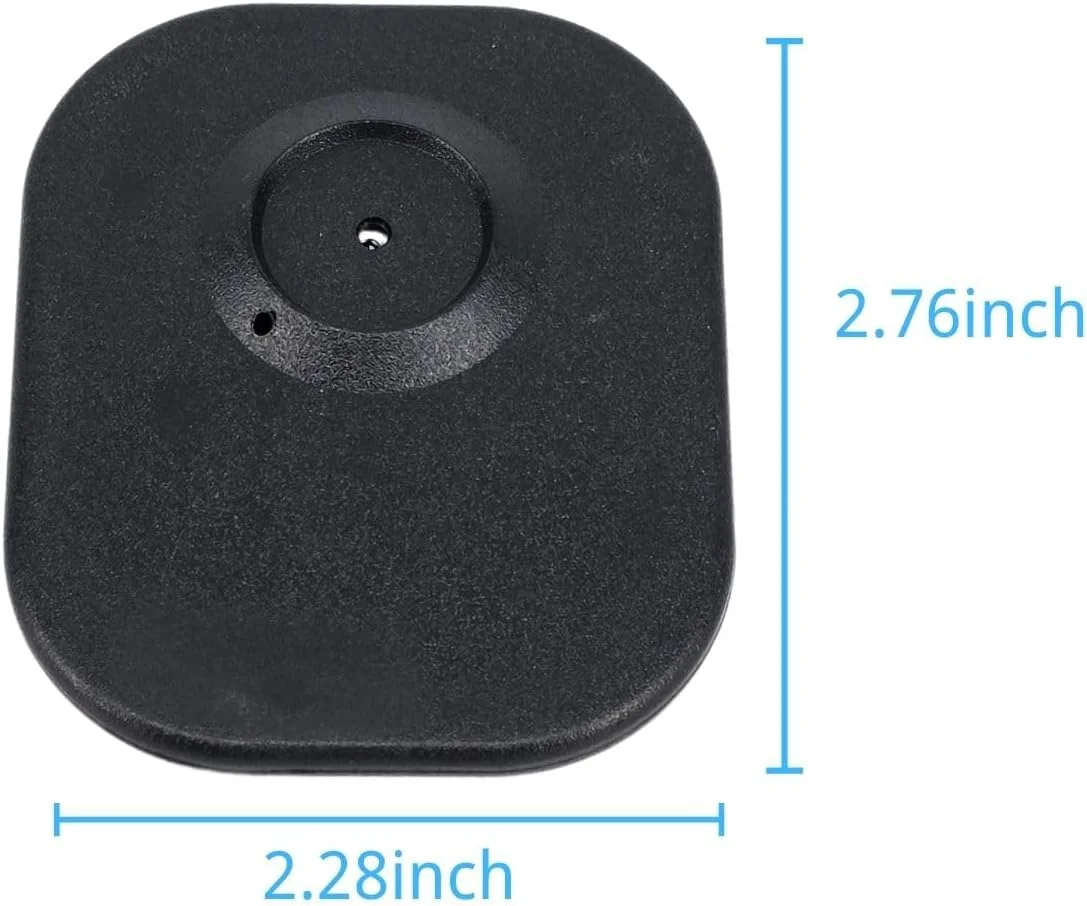 تگ های امنیتی لباس مشکی بزرگ RF 8.2Mhz (100 عدد با سوزن) ABS، تجهیزات امنیتی ضد سرقت فروشگاهی سازگار با ایست بازرسی