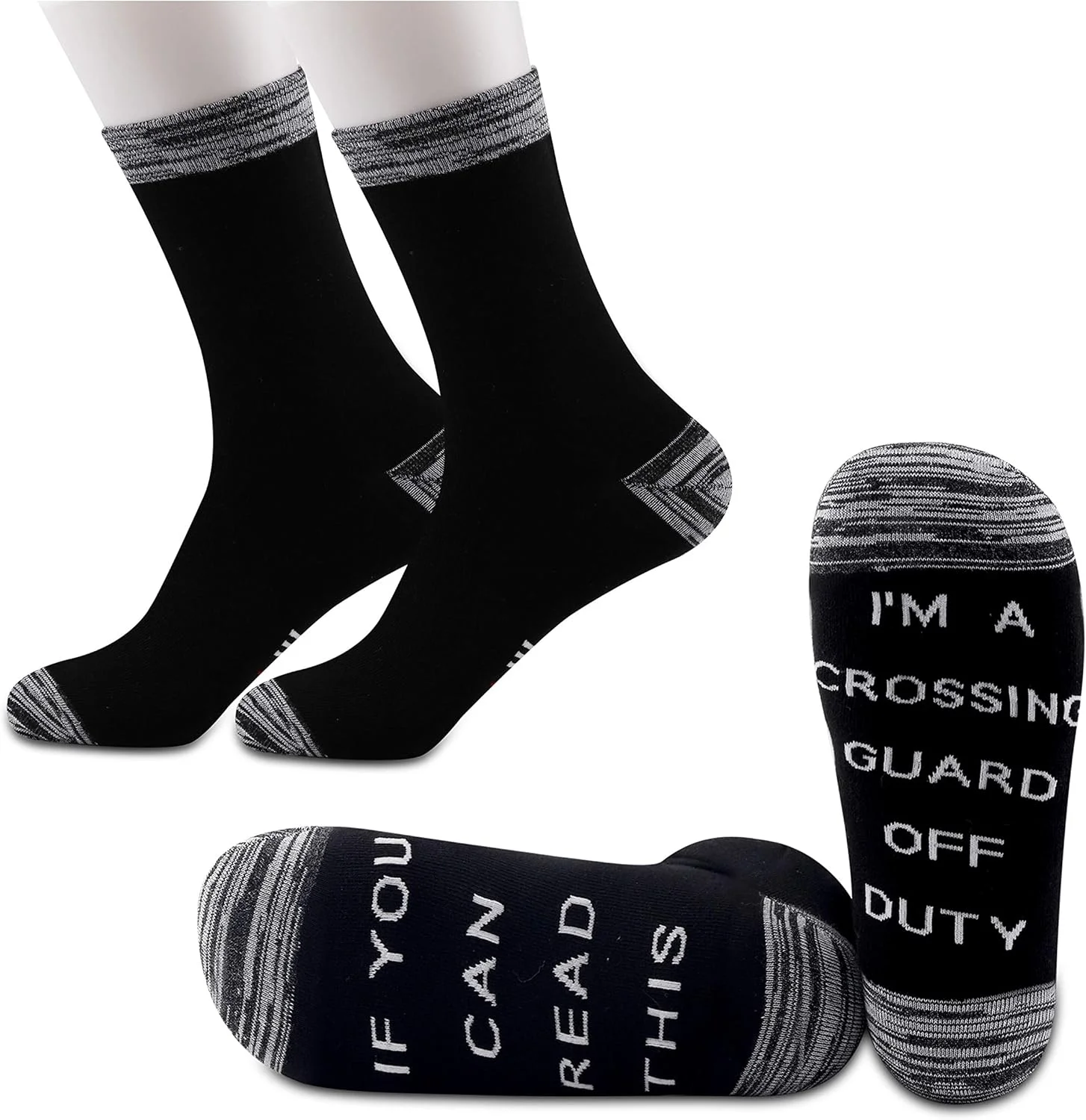 جوراب طرح "اگر می توانید این را بخوانید، من در حال استراحت هستم" - هدیه ای برای نگهبان عبور و مرور