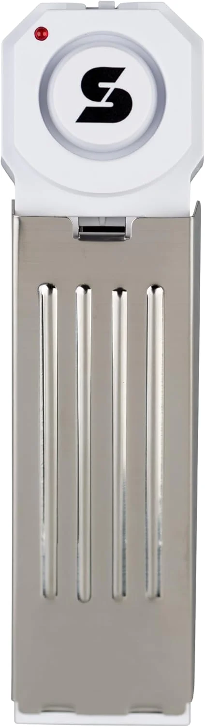 آلارم درب SABRE با صدای 120 دسی بل، آژیر بی سیم فوق العاده بلند با قابلیت شنیده شدن تا 455 متر، پد ضد لغزش، آلارم جمع و جور عالی برای خانه، مسافرت، آپارتمان یا خوابگاه