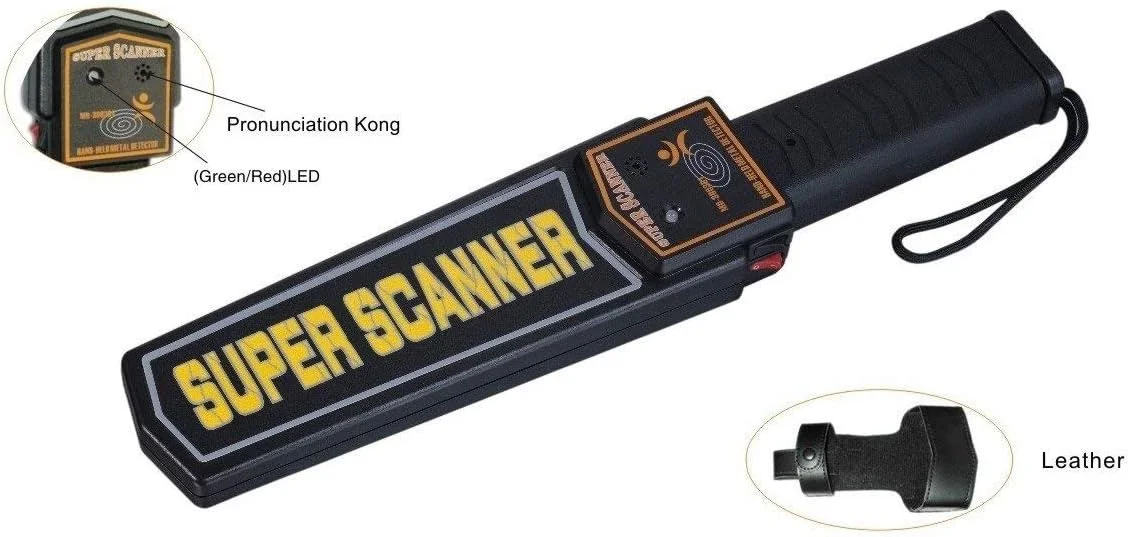 اسکنر فلزیاب دستی ساکار، تجهیزات هشدار نگهبانی (بسته 1 عددی).