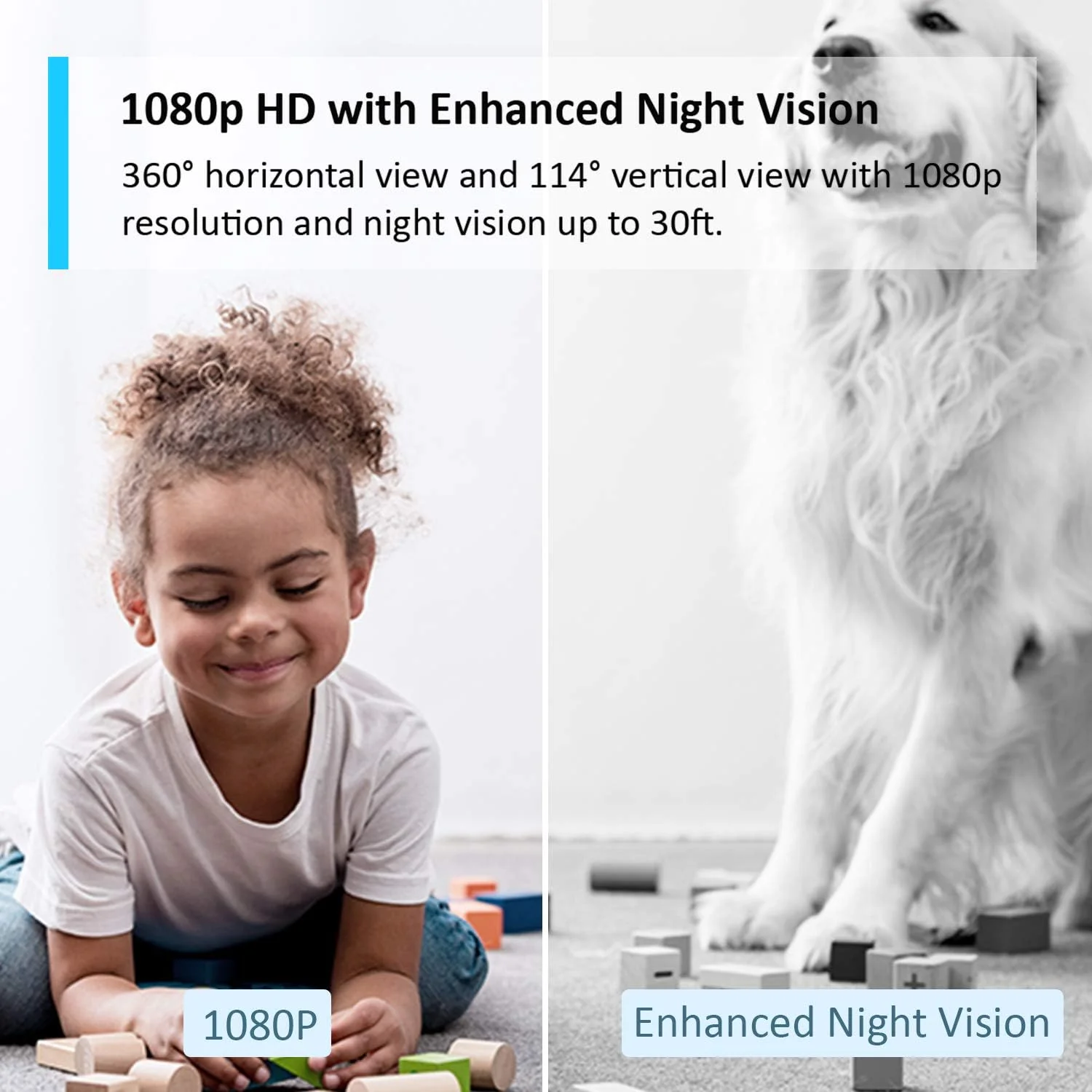 دوربین امنیتی هوشمند گردان TP-Link Tapo، دوربین مداربسته داخلی، دید 360 درجه چرخشی، سازگار با الکسا و گوگل هوم، بدون نیاز به هاب، 1080p، صدای دو طرفه، دید در شب، ذخیره سازی SD، اشتراک گذاری دستگاه (TC70) - تصویر 3
