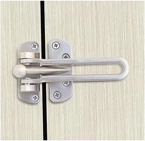 قفل امنیتی تقویت کننده درب VersaMarts مدل 103 x 63 x 22 میلی متر - محافظ درب میله ای چرخشی سنگین برای امنیت درب ورودی