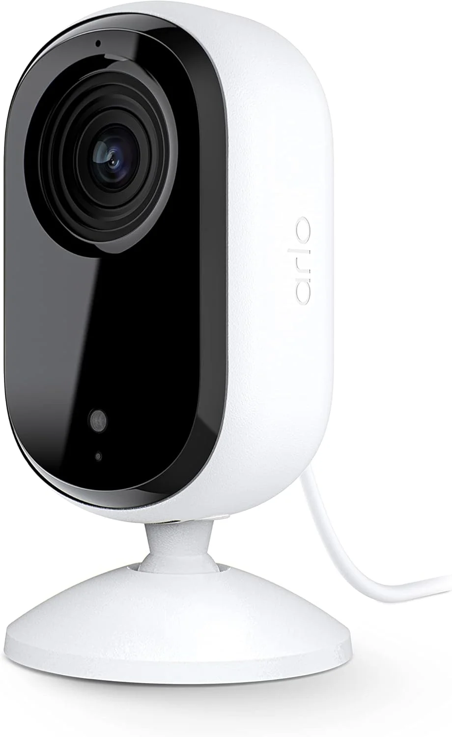 دوربین امنیتی داخلی 2K Arlo Essential (نسل دوم) – بسته 1 عددی – امنیت خانه، مانیتور کودک، دوربین حیوانات خانگی، سیستم دوربین 2K، سفید – VMC3060