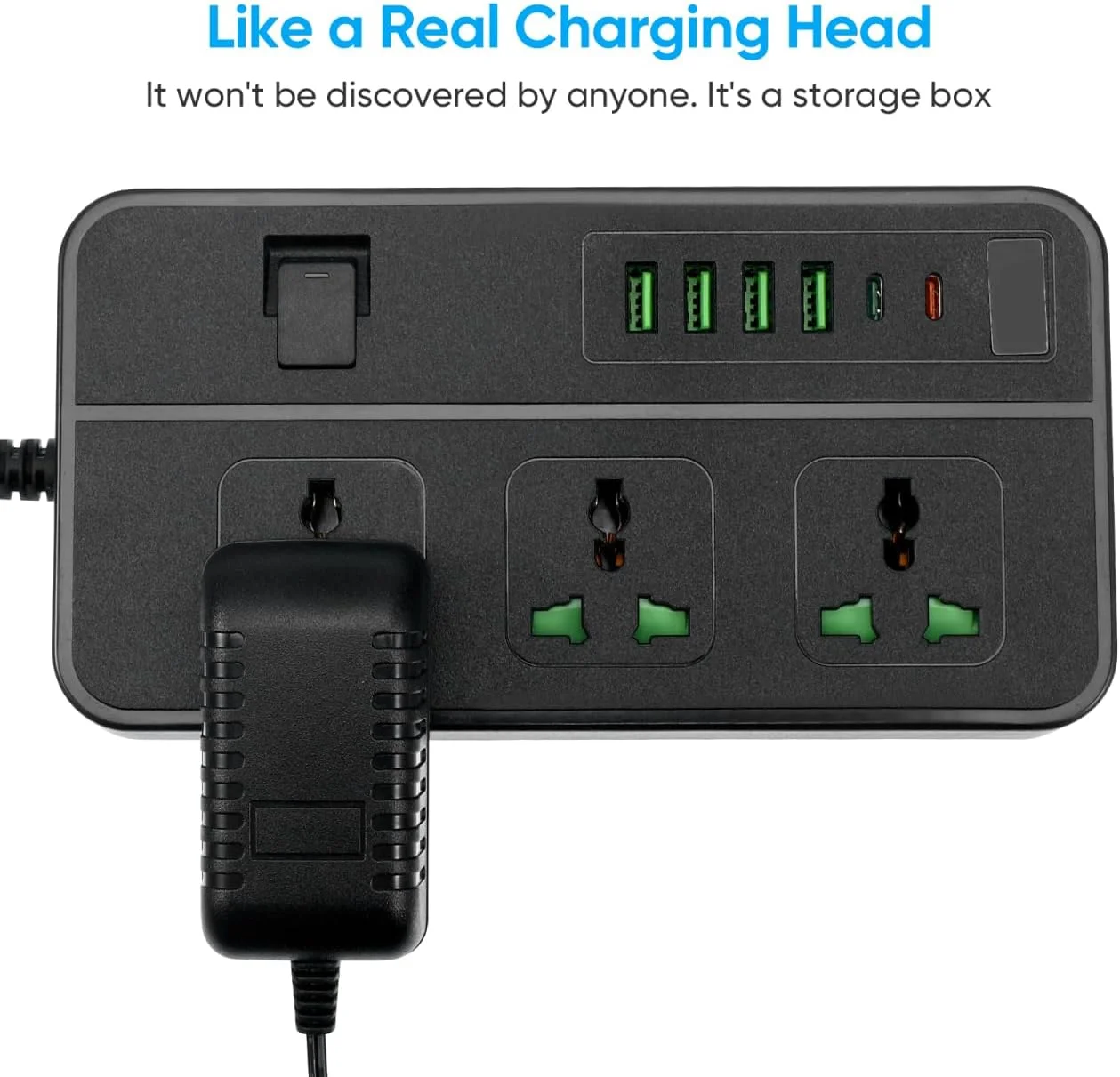 محفظه دوشاخه دیواری Angoily، جعبه مخفی نگهداری کلید و جواهرات، نگهدارنده پول نقد برای امنیت خانه و مسافرت