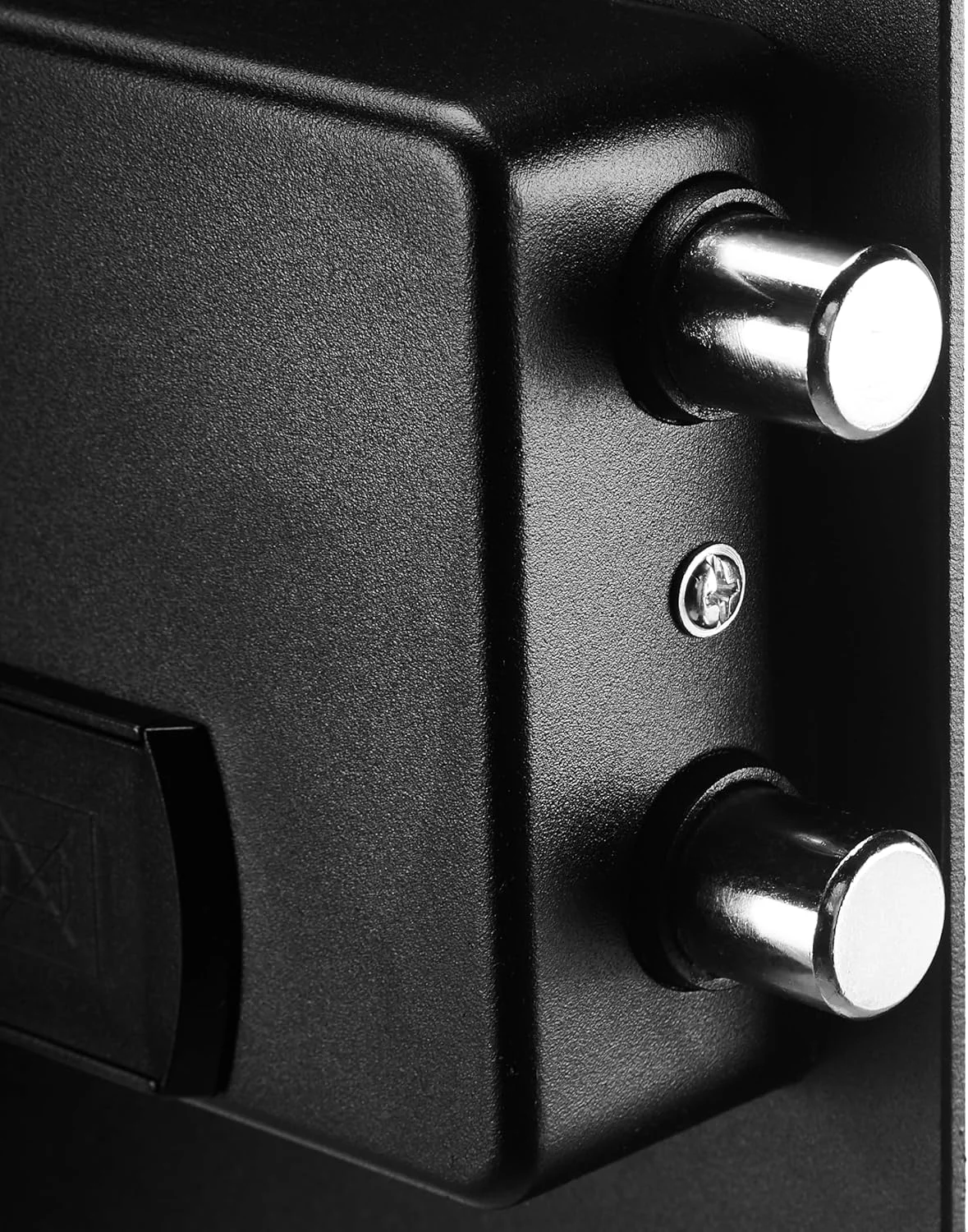 صندوق امانات فولادی آمازون بیسیکس با قفل صفحه کلید دیجیتال قابل برنامه ریزی برای نگهداری جواهرات، پول و اشیاء قیمتی، 51 لیتر، 35 سانتی متر عرض × 33 سانتی متر عمق × 50 سانتی متر ارتفاع، مشکی