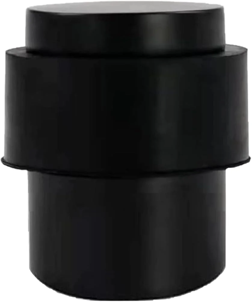 نگهدارنده درب لاستیکی Khtumeware، بسته 2 عددی، روکش نیکل ساتن (4، مشکی)