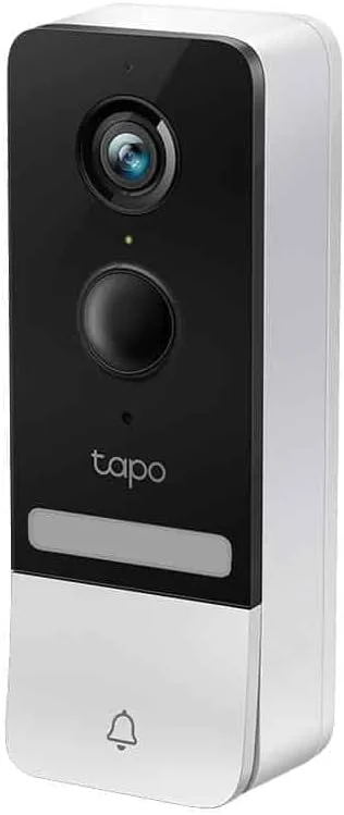 درب منزل هوشمند بی‌سیم Tapo TP-Link D230S1، با باتری 2K 5MP، قابلیت مکالمه دو طرفه، IP64، سازگار با الکسا و گوگل هوم، نصب آسان (D230S1)