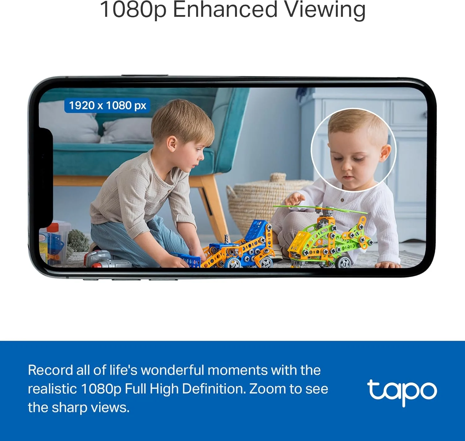 دوربین امنیتی داخلی 1080P Tapo توسط TP-Link برای مانیتور کودک، دوربین حیوانات خانگی با تشخیص حرکت، آژیر صوتی دو طرفه، دید در شب، ذخیره سازی ابری و کارت SD، سازگار با Alexa و Google Home، C100 (بسته 4 عددی) - تصویر 3