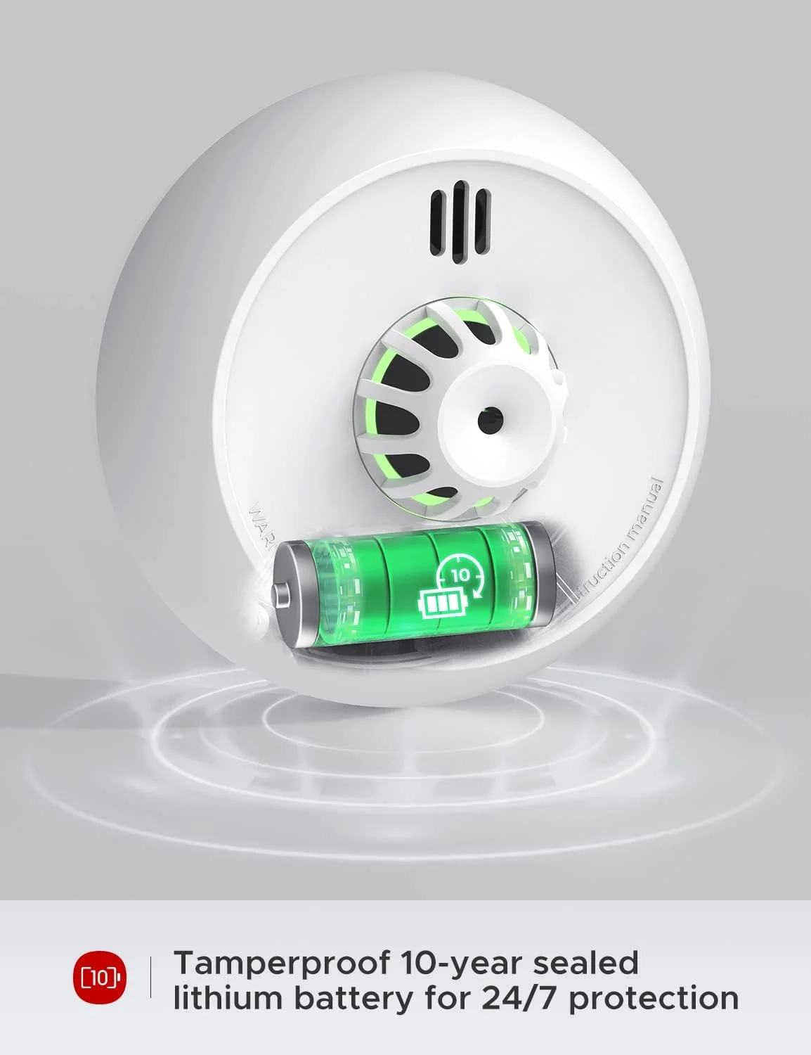 آشکارساز حرارتی وای فای X-Sense با باتری مهر و موم شده 7 ساله و نصب آسان، سازگار با برنامه امنیتی خانه X-Sense، نیاز به ایستگاه پایه SBS50، مدل XH02-M