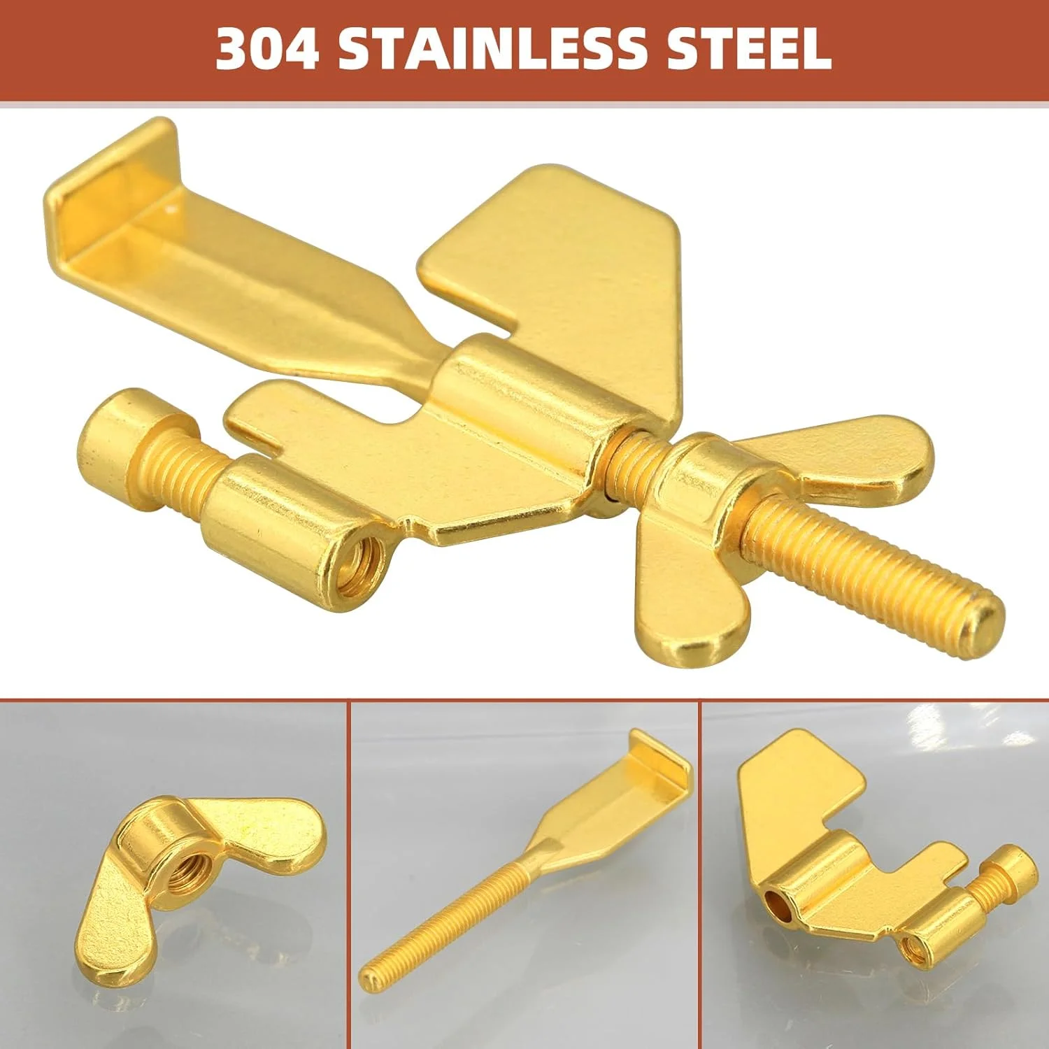 قفل درب قابل حمل ارتقا یافته woiron، قفل درب امنیتی خانگی برای ایمنی و حریم خصوصی بیشتر برای خانه، هتل، مدرسه، آپارتمان (طلایی) قفل درب قابل حمل ارتقا یافته woiron، قفل درب امنیتی خانگی برای ایمنی و حریم خصوصی بیشتر برای خانه، هتل، مدرسه، آپارتمان (طلایی)