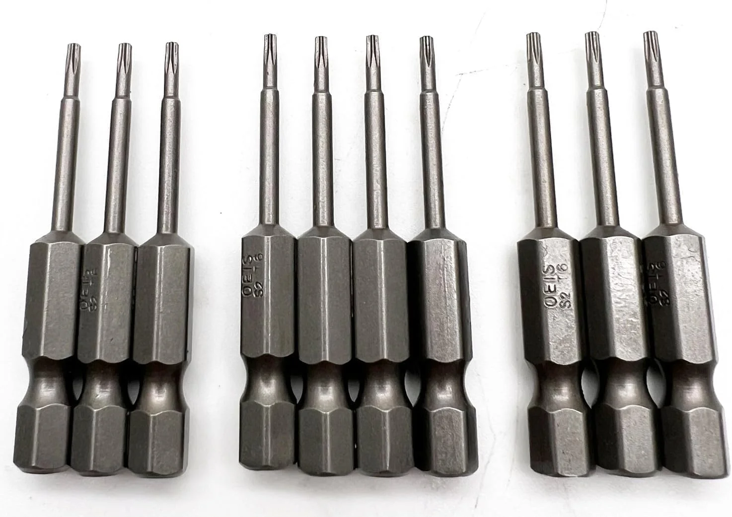 XMHF مجموعه 10 عددی سری پیچ گوشتی ستاره ای T6 با طول 50 میلی متر و شفت هگز 1/4 اینچی XMHF مجموعه 10 عددی سری پیچ گوشتی ستاره ای T6 با طول 50 میلی متر و شفت هگز 1/4 اینچی