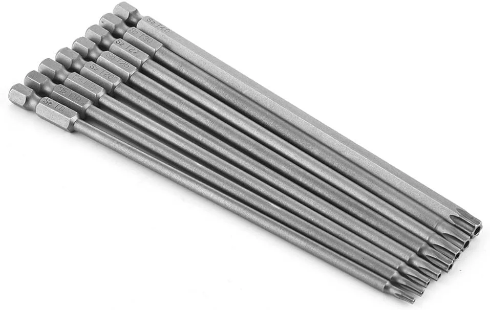 یاکاموز ست 8 عددی سری پیچ گوشتی ستاره ای T8-T40 با شفت 1/4 اینچی و طول 150 میلی متر یاکاموز ست 8 عددی سری پیچ گوشتی ستاره ای T8-T40 با شفت 1/4 اینچی و طول 150 میلی متر