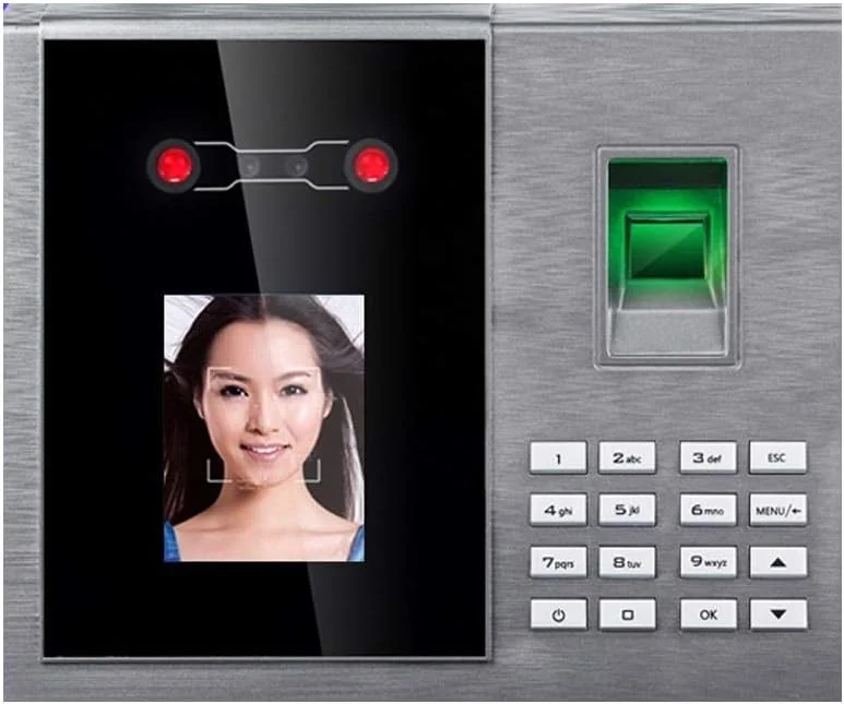 دستگاه ثبت تردد اثر انگشت و تشخیص چهره با قابلیت اتصال به ابر و شبکه گسترده، قابلیت شناسایی از راه دور با تلفن همراه و اتصال وای فای