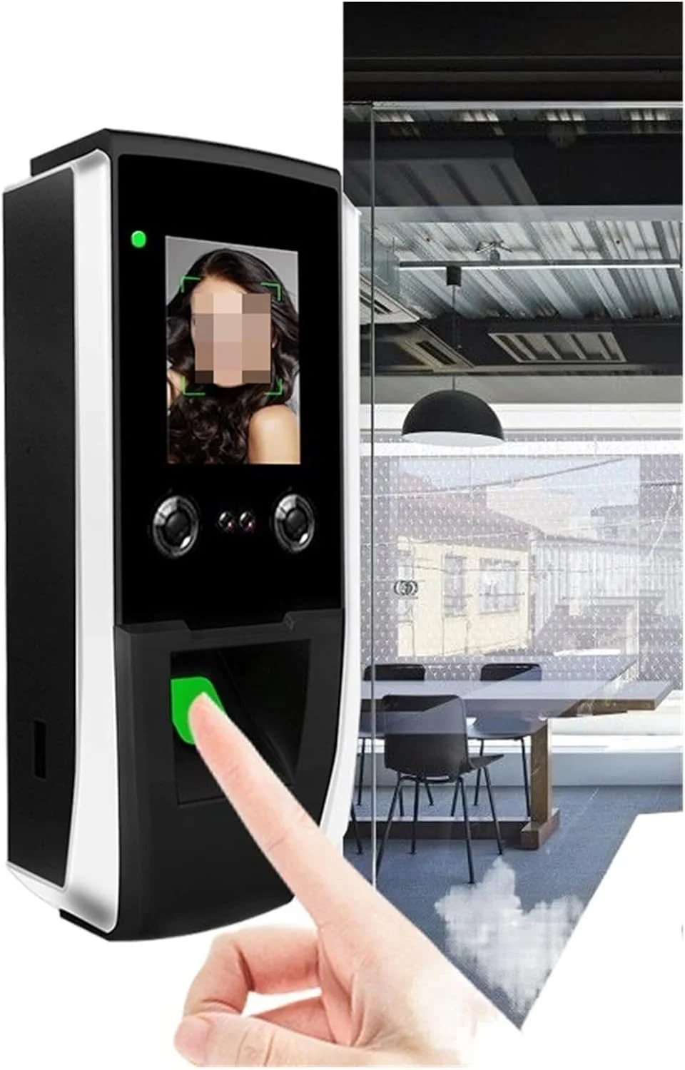 دستگاه حضور و غیاب تشخیص چهره و کارت پانچ تجهیزات الکترونیکی سازمانی با TCP/IP و کنترل دسترسی و ساعت