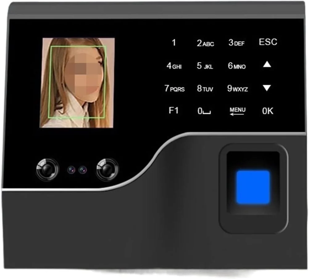 دستگاه کارت زنی تجهیزات الکترونیکی سازمانی KHHFFUH، تشخیص چهره پویا، قفل اثر انگشت، کنترل دسترسی هوشمند و دستگاه حضور و غیاب همه در یک