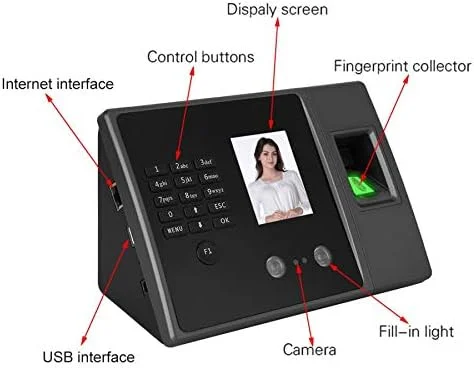 سیستم تشخیص چهره JDOSHIS با صفحه نمایش 2.8 اینچی TFT HD ضد آب TCP، دستگاه حضور و غیاب تشخیص چهره و اثر انگشت سیستم تشخیص چهره JDOSHIS با صفحه نمایش 2.8 اینچی TFT HD ضد آب TCP، دستگاه حضور و غیاب تشخیص چهره و اثر انگشت