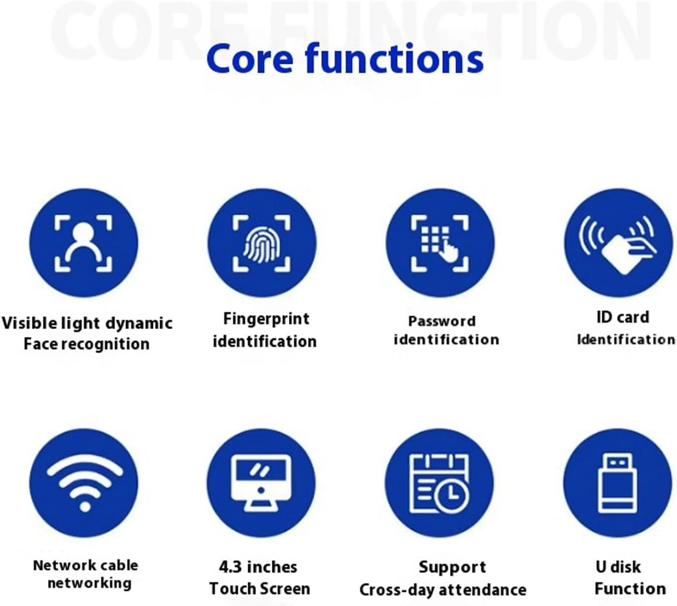 دستگاه حضور و غیاب تشخیص چهره با دقت بالا و بدون نیاز به صف، تشخیص چهره در زمان واقعی برای کارمندان اداری
