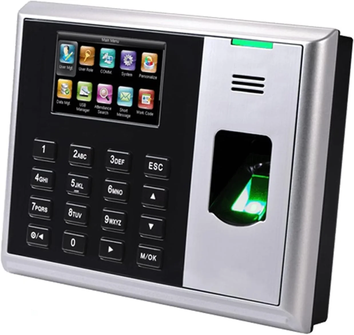 دستگاه حضور و غیاب S30 اثر انگشتی TCPIP USB رمز عبور دستگاه ثبت کارمند ساعت اداری سیستم حضور و غیاب بیومتریک دستگاه ورود و خروج (رنگ: S30-ID، اندازه: روسی)