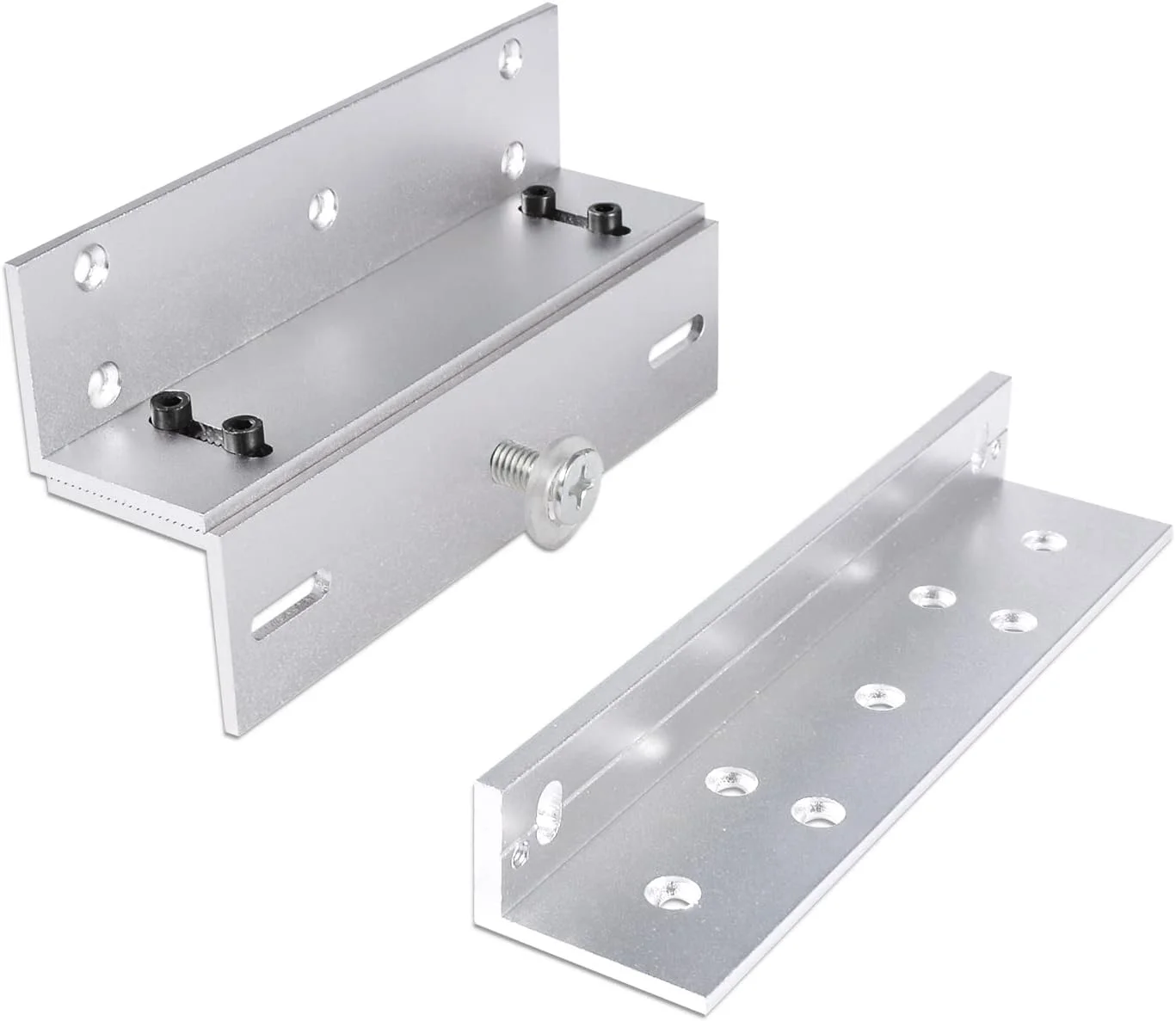 براکت Z و L آموکام برای قفل مغناطیسی الکتریکی با نیروی نگهداری 180 کیلوگرم، براکت قفل الکترومغناطیسی منطبق برای درب های داخلی، براکت آلیاژ آلومینیوم براکت Z و L آموکام برای قفل مغناطیسی الکتریکی با نیروی نگهداری 180 کیلوگرم، براکت قفل الکترومغناطیسی منطبق برای درب های داخلی، براکت آلیاژ آلومینیوم