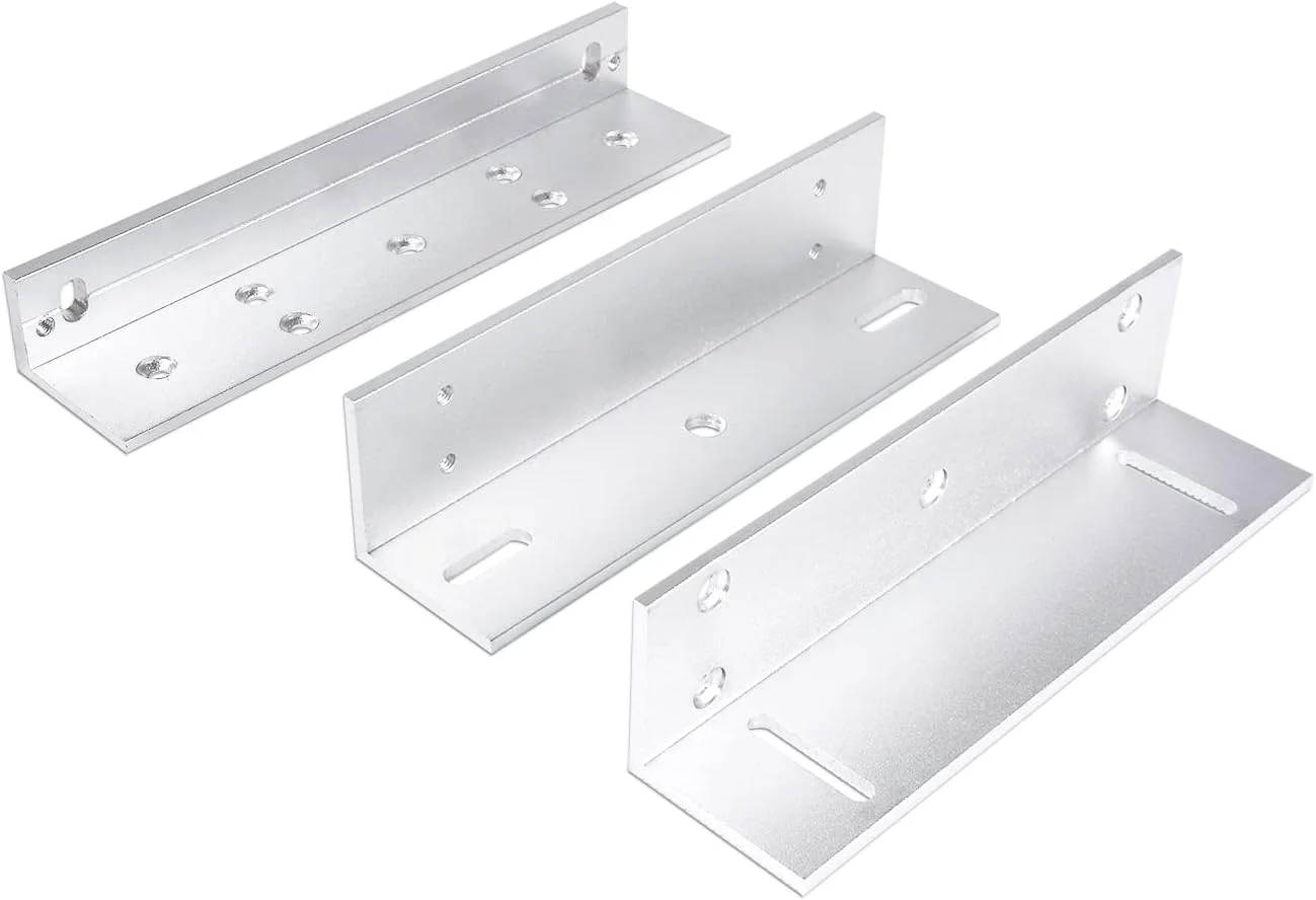 براکت Z و L آموکام برای قفل مغناطیسی الکتریکی با نیروی نگهداری 180 کیلوگرم، براکت قفل الکترومغناطیسی منطبق برای درب های داخلی، براکت آلیاژ آلومینیوم براکت Z و L آموکام برای قفل مغناطیسی الکتریکی با نیروی نگهداری 180 کیلوگرم، براکت قفل الکترومغناطیسی منطبق برای درب های داخلی، براکت آلیاژ آلومینیوم