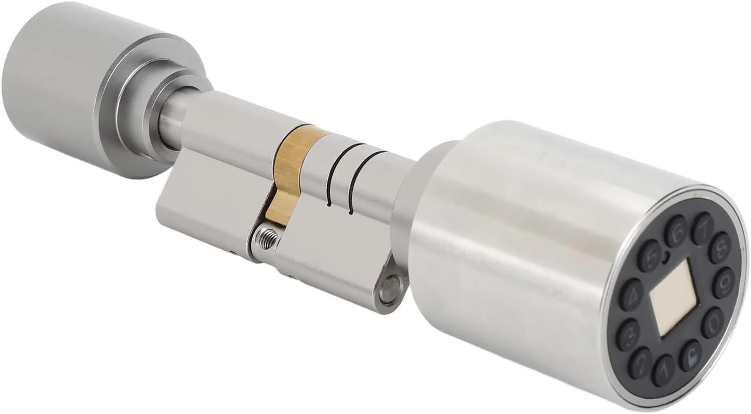 قفل درب هوشمند، قفل سیلندر هوشمند پشتیبانی از اثر انگشت، بلوتوث، برنامه، رمز عبور، مجوز از راه دور، باز کردن قفل با کلید، قفل برقی بدون کلید کم مصرف برای خانه و محل کار قفل درب هوشمند، قفل سیلندر هوشمند پشتیبانی از اثر انگشت، بلوتوث، برنامه، رمز عبور، مجوز از راه دور، باز کردن قفل با کلید، قفل برقی بدون کلید کم مصرف برای خانه و محل کار