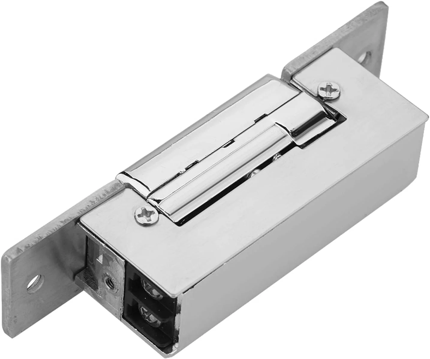 قفل زبانه برقی ASHATA، توکار، حالت باز کردن دوگانه، نوع باریک قابل تنظیم، مناسب برای درب های استیل/چوبی/ضد حریق