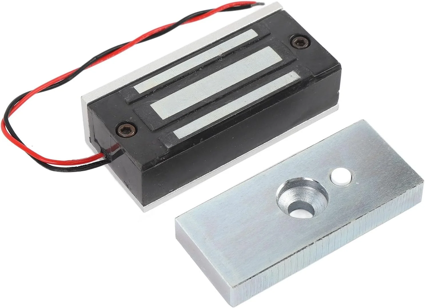 قفل الکترومغناطیسی درب، نیروی نگهداری 60 کیلوگرم (130 پوند) برای سیستم کنترل دسترسی درب، قفل الکترومغناطیسی 12 ولت 24 ولت، حالت NC، درب تکی