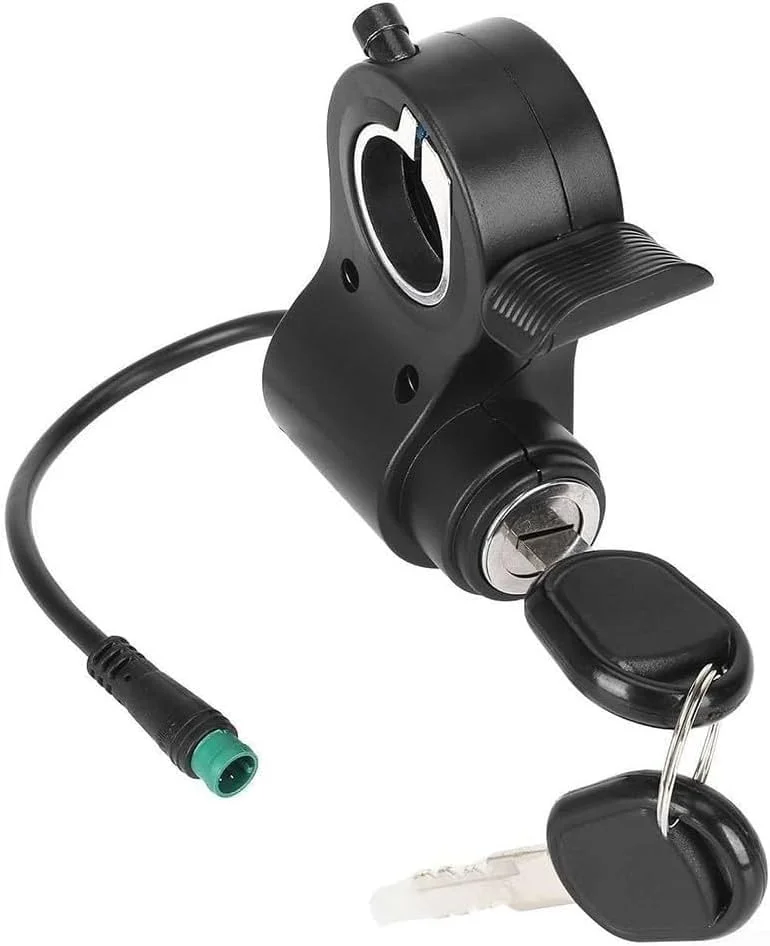 قفل برقی 5 پین اسکوتر برای قطعات جایگزین قفل استارت مناسب برای اسکوتر برقی کوکورین مدل G2 Pro و G2 Max، قفل درب برقی اسکوتر به همراه کلید