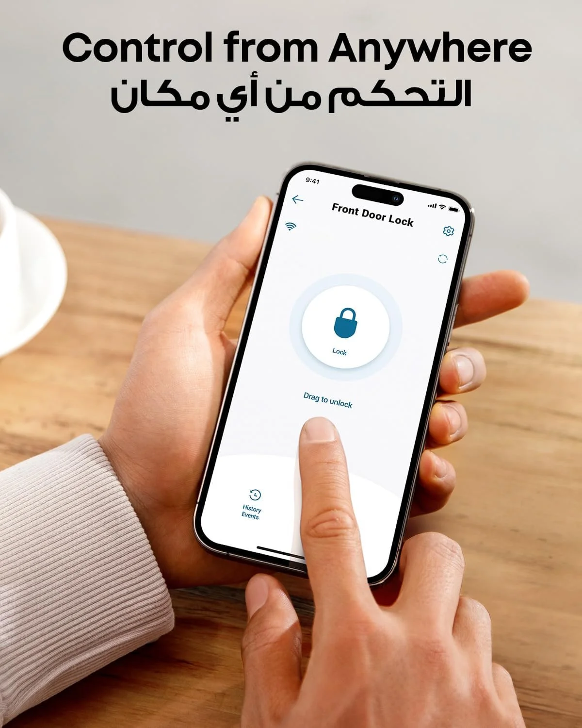 قفل هوشمند Eufy Security C210، قفل درب بدون کلید 5 در 1، قفل هوشمند درب، بدون نیاز به پل، نصب آسان، صفحه کلید لمسی، کنترل از راه دور با برنامه، دارای گواهینامه BHMA قفل هوشمند Eufy Security C210، قفل درب بدون کلید 5 در 1، قفل هوشمند درب، بدون نیاز به پل، نصب آسان، صفحه کلید لمسی، کنترل از راه دور با برنامه، دارای گواهینامه BHMA