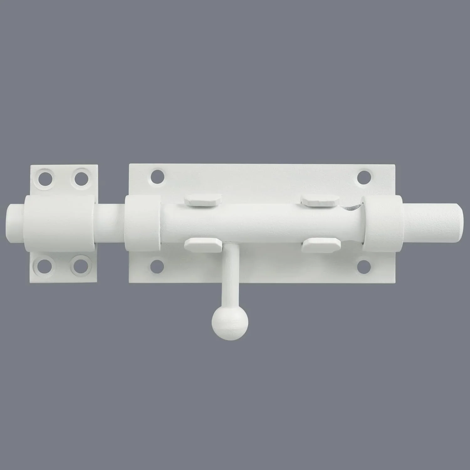 قفل زبانه ای دروازه استیل ضد زنگ SUS304 اکسفور، 6 اینچ، مقاوم در برابر زنگ زدگی، قفل کشویی ضخیم، قفل درب بشکه ای سفید شده برای حصار فضای باز، دروازه چوبی، قفل امنیتی درب انبار